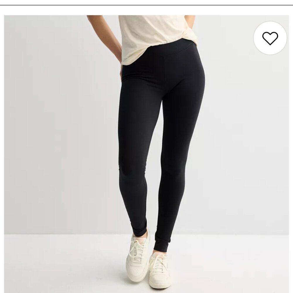New Kohl's Black Leggings XS